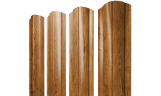 Штакетник Круглый фигурный Grand Line 0,45 Print-Double Elite Golden Wood