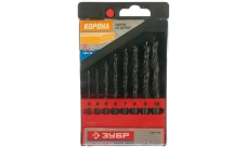 Набор спиральных сверл по дереву Зубр М-образная заточка 8 шт (3-4-5-6-7-8-9-10мм) (29421-H8_z01)