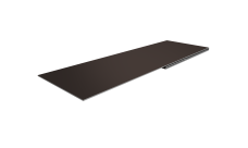 Планка финишная 48х25 Grand Line 0,5 Satin Matt TX RR 32 темно-коричневый (2м)