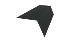 Планка карнизная широкая 100х85 Grand Line 0,5 Rooftop Бархат RAL 7016 антрацитово-серый (2м)