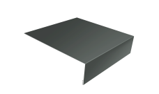 Планка лобовая/околооконная простая 190х50 0,45 PE с пленкой RAL 7005 мышино-серый (2м)