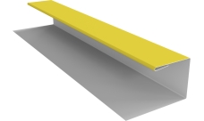 Планка П-образная Блок-Хаус новый Grand Line 0,45 ПЭ с пленкой RAL 1018 цинково-желтый (2м)