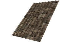 Профнастил С20B Grand Line 0,45 Принт Элит Королевский камень TwinColor