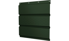 Софит металлический Классик v01 Grand Line центральная перфорация 0,5 Satin Matt TX с пленкой RAL 6020 хромовая зелень