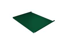 Фальц двойной стоячий Grand Line 0,45 PE с пленкой на замках RAL 6005 зеленый мох