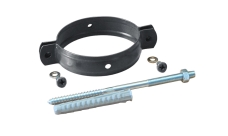 Хомут трубы на кирпич GL PU 90 мм RAL 7024 мокрый асфальт