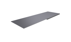 Планка финишная 48х25 0,5 Satin с пленкой RAL 7004 сигнальный серый (2м)