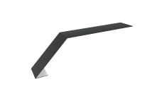 Планка карнизная для мягкой кровли 100х60 0,45 Drap TX RAL 7016 антрацитово-серый (2м)