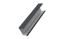 Крышка жалюзи Milan, Tokyo (для калиток, ворот) 0,5 Satin Matt TX RAL 7024 мокрый асфальт (2,5м)