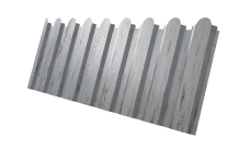 Профнастил С20A фигурный Grand Line 0,45 Принт Элит Снежное дерево TwinColor