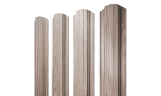 Штакетник Прямоугольный фигурный Grand Line 0,45 Принт Элит Беленый дуб TwinColor