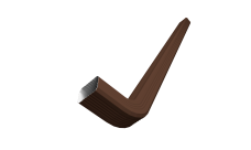 Труба гофрированная Vortex Lite 76х102х3000мм с коленом PE RAL 8017 шоколад