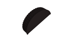 Заглушка торцевая 0,5 PurLite Matt RAL 9005 черный