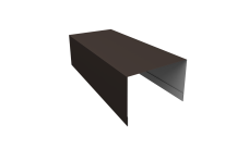 Крышка для забора из сайдинга ЭкоБрус Grand Line 0,5 PurPro RR 32 темно-коричневый (2,5м)