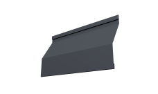 Ламель забора жалюзи Milan Slim 0,45 Drap TwinColor RAL 7024 мокрый асфальт