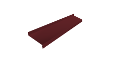 Отлив простой 100 0,45 PE-Double с пленкой RAL 3005 красное вино (2м)