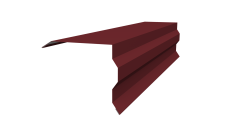 Планка торцевая фигурная 100х85 Grand Line 0,45 Drap ТХ RAL 3005 красное вино (2м)