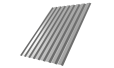 Профнастил С20A Grand Line 0,45 Drap TX с пленкой RAL 7047 телегрей 4