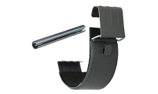 Соединитель желоба Grand Line ПУ матовый 125мм RAL 7024 мокрый асфальт