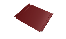 Кликфальц Double Pro Grand Line 0,45 PE с пленкой на замках RAL 3011 коричнево-красный