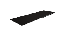 Планка финишная 48х25 Grand Line 0,5 Velur X RAL 9005 черный (2м)