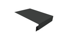 Планка околооконная сложная 300х50х18 (j-фаска) Grand Line 0,45 PE-Double с пленкой RAL 7016 антрацитово-серый (2м)