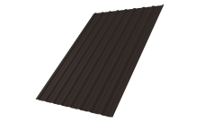 Профнастил C10A Grand Line 0,4 PE-Matt-Double RR 32 темно-коричневый