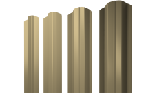 Штакетник М-образный B фигурный 0,45 PE lite RAL 1014 слоновая кость