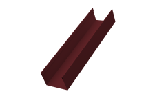 Стойка жалюзи Milan,Tokyo 0,45 PE-Double RAL 3005 красное вино (1,8м)