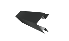 Планка угла внешнего сложного Блок-Хаус new Grand Line 0,5 Satin Matt RAL 7016 антрацитово-серый (2м)