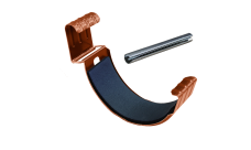 Соединитель желоба GL PU 125 мм RAL 8004 терракота