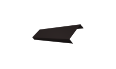 Ламель обратная 100 забора жалюзи Texas Grand Line 0,5 Velur X RAL 9005 черный