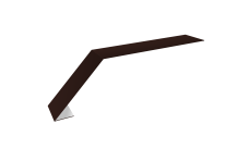 Планка карнизная для мягкой кровли 100х60 0,45 Drap RAL 8017 шоколад (2м)