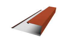 Планка торцевая страховочная Grand Line 0,45 Drap TR RAL 8004 терракота (2м)