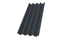 Профнастил Н75R Grand Line 0,7 PE RAL 7024 мокрый асфальт