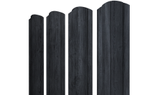 Штакетник Круглый фигурный Grand Line 0,45 Print Premium Grey Wood TwinColor