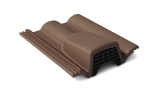 Вентиляционная черепица Braas Таунус темно-коричневый