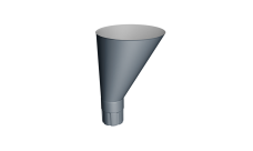Воронка водосборная круглая Ø90Vortex Mix PE RAL 7024 мокрый асфальт