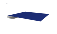 Планка завершающая 0,45 PE с пленкой RAL 5002 ультрамариново-синий (2м)