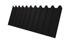 Профнастил С8A v01 фигурный 0,45 PE RAL 9005 черный