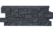 Фасадная панель Grand Line Дикий камень Классика графит