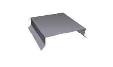 Парапетная крышка прямая 150мм Grand Line 0,45 Drap ТХ RAL 7004 сигнальный серый (3м)