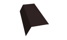 Планка карнизная 120х80 0,5 Rooftop Бархат RAL 9005 черный (2м)