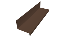 Планка примыкание нижнее к трубе для Кликфальц Pro 0,45 Drap TR lite RAL 8017 шоколад (3м)