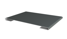 Планка стыковочная 0,45 PE с пленкой RAL 7005 мышино-серый (2м)