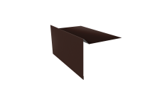 Планка ветровая для мягкой кровли 100х20х70 0,5 PurPro Matt 275 RAL 8017 шоколад (2м)