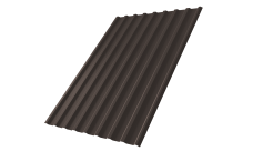 Профнастил С20R 0,5 Satin Matt RR 32 темно-коричневый