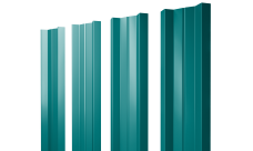 Штакетник М-образный A с прямым резом Grand Line 0,45 PE RAL 5021 водная синь