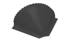 Заглушка конусная 0,5 Satin RAL 7016 антрацитово-серый