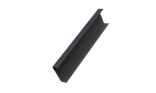 Декоративная накладка на столб универсальная 62х55 для забора жалюзи 0,45 Print Premium Grey Wood TwinColor (3м)